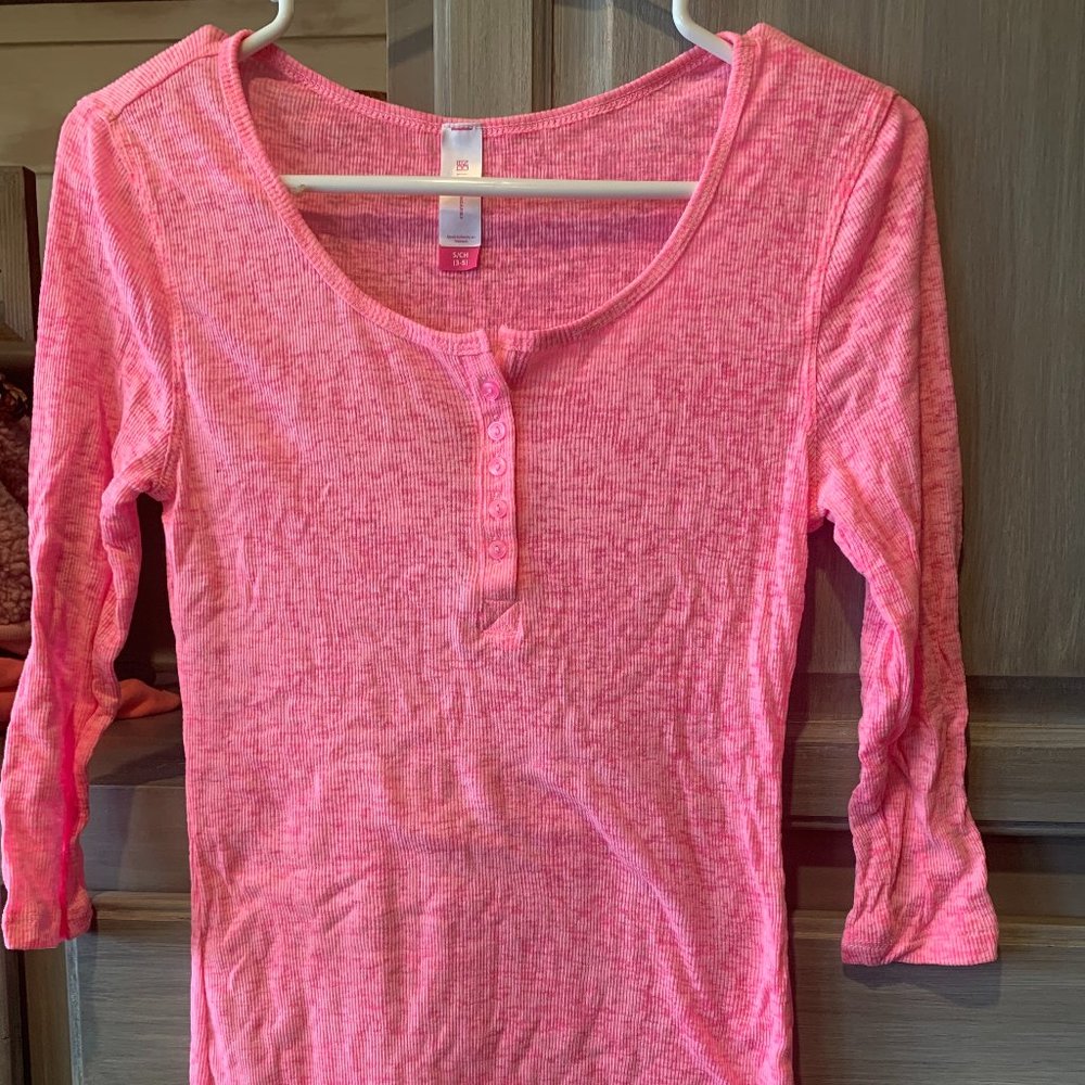 Pink long sleeve shirt